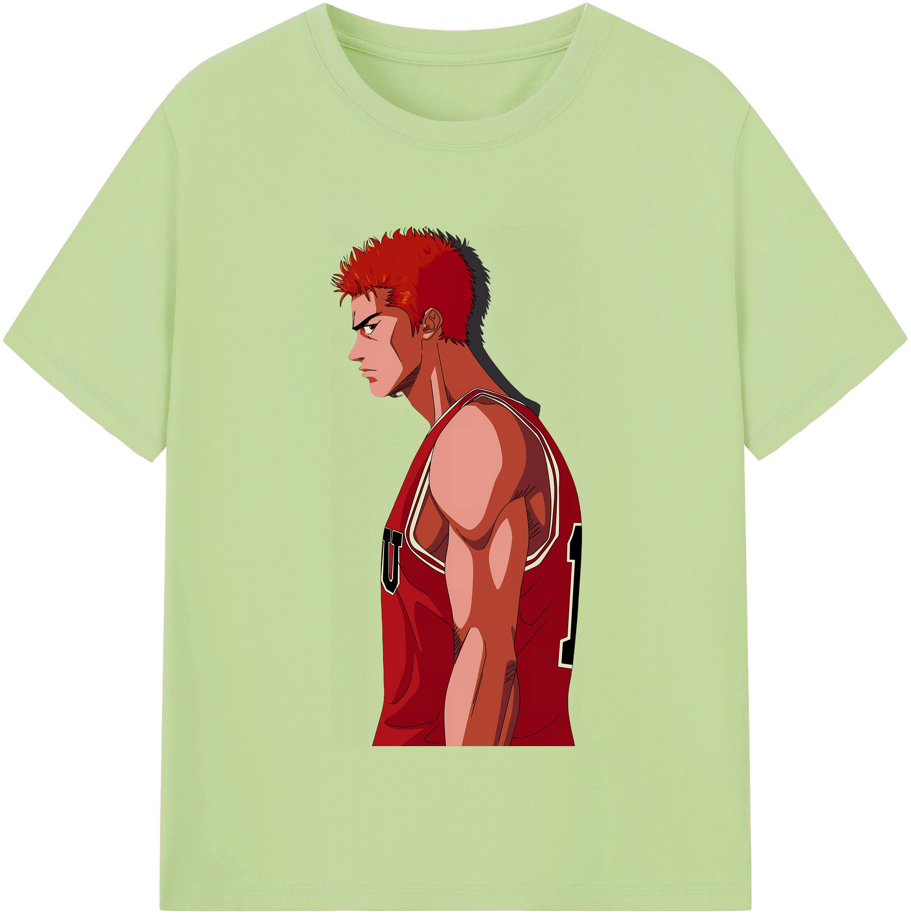 SLAM DUNK／スラムダンク 綿100％半袖Tシャツ（フロントプリント）